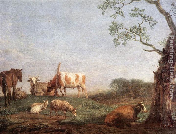 Resting Herd painting - Paulus Potter Resting Herd art painting